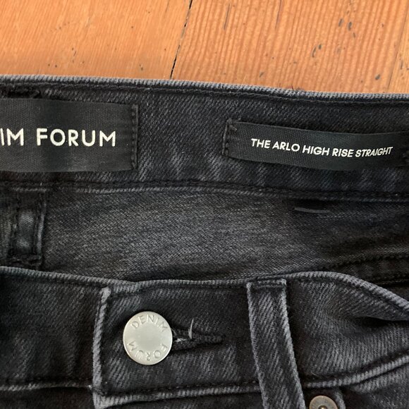 Denim Forum The Arlo High Rise Straight 25 High-waisted straight jeans - Picture 4 of 5